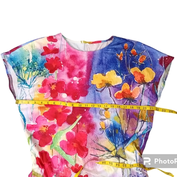 NWOT Maxi Dress Casual Floral with Pockets - Picture 7 of 8